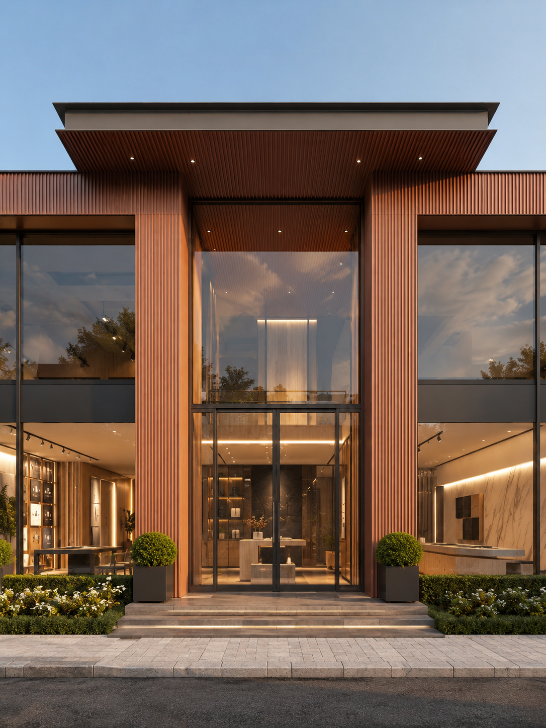 Aluminium profiles facade - OneClad