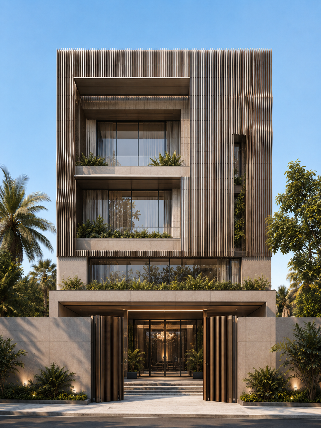 Parametric 3D Aluminium Facade System engineered by OneClad